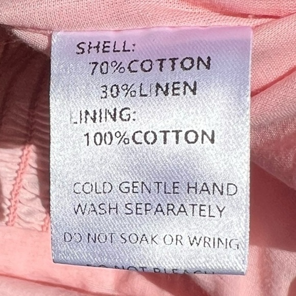 🌻NEW w.Tags Petal & Pup Jodie Pale Pink Strapless Jumpsuit Size Large - Picture 10 of 12